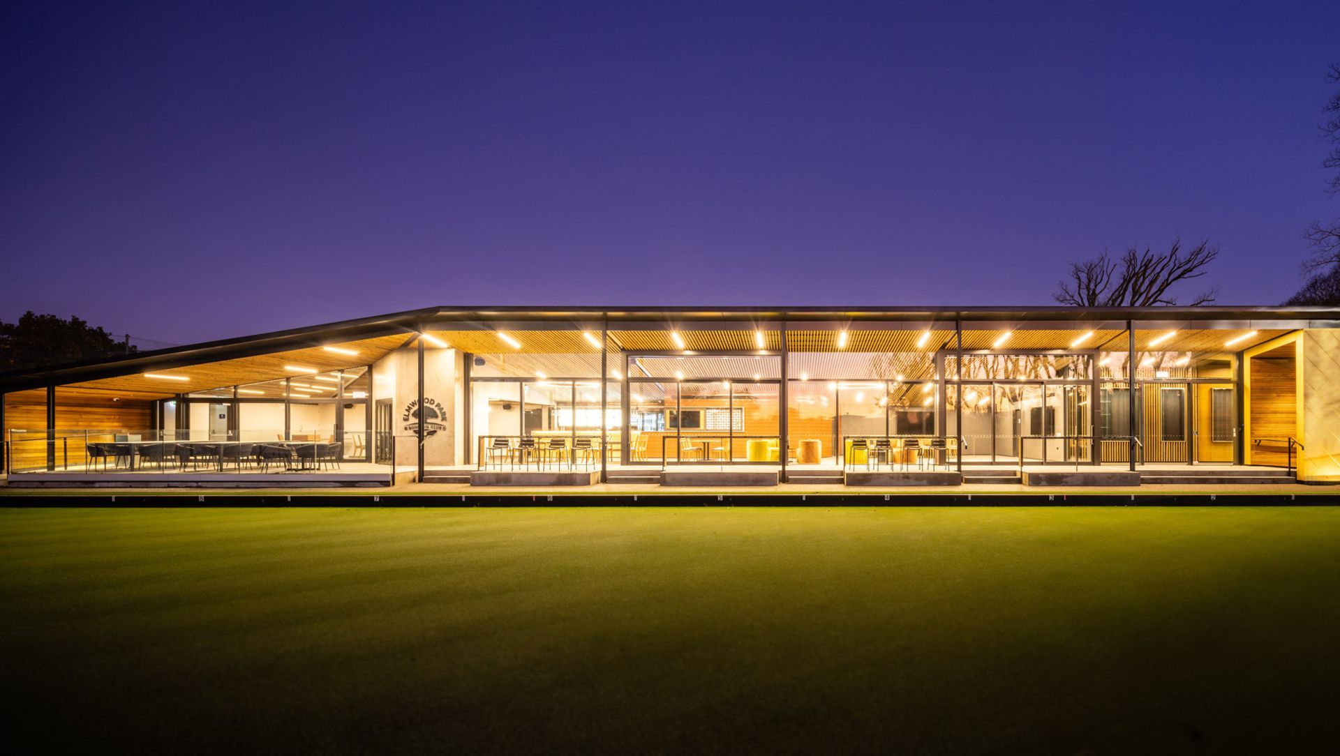 Elmwood Park Bowling Club banner