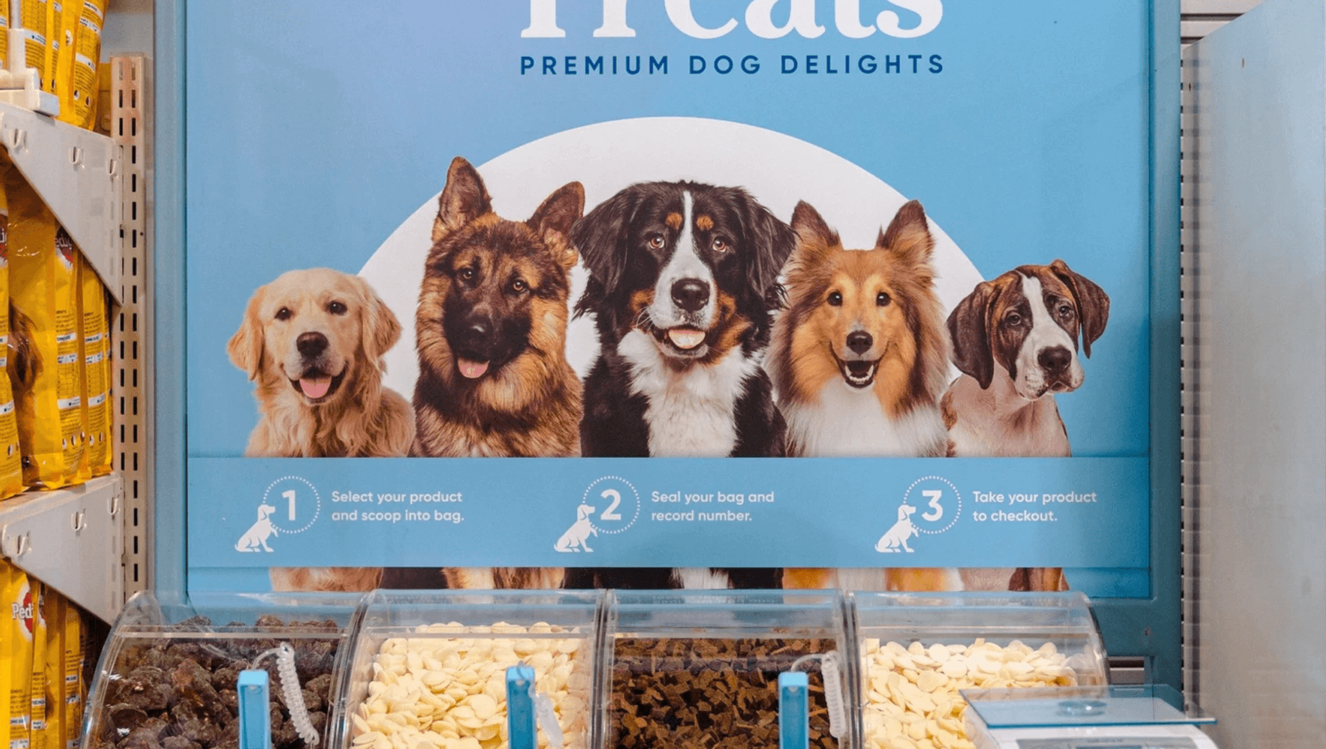 Alison's Pantry Dog Treat Display Stand banner