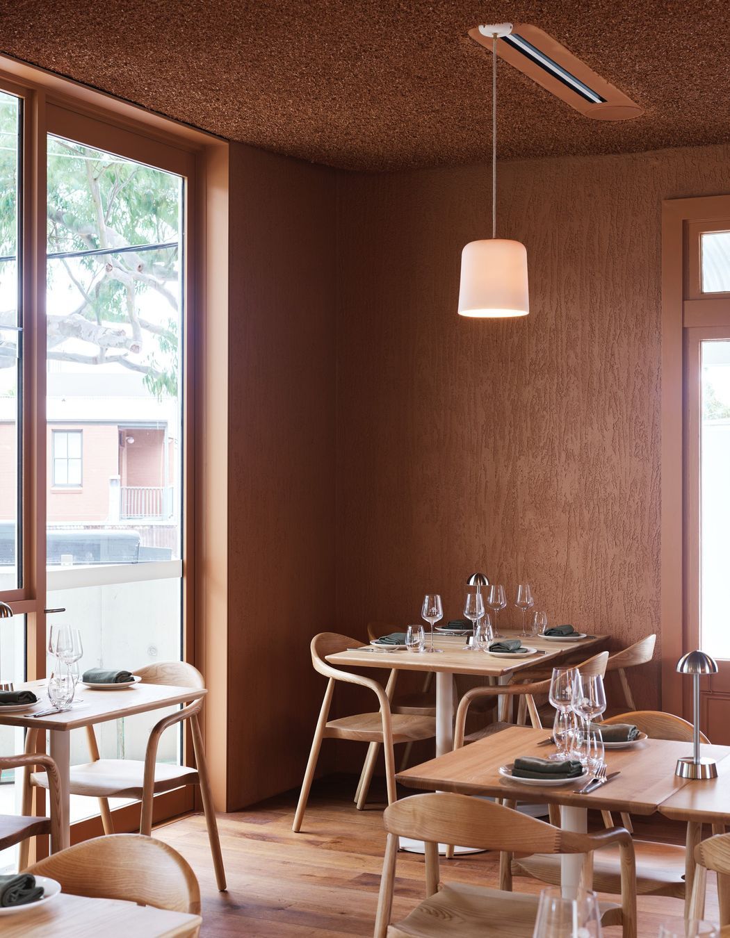 Studio Enti’s Dawn Pendants can be hung individually or grouped together to uniquely define and illuminate.