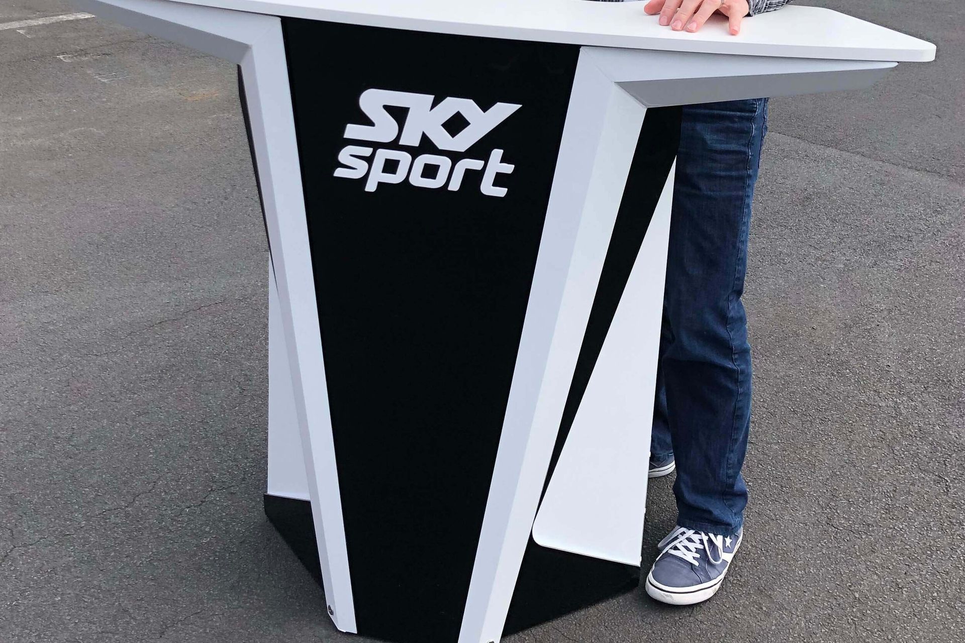 Portable Broadcasting Desk Sky Sport NZ