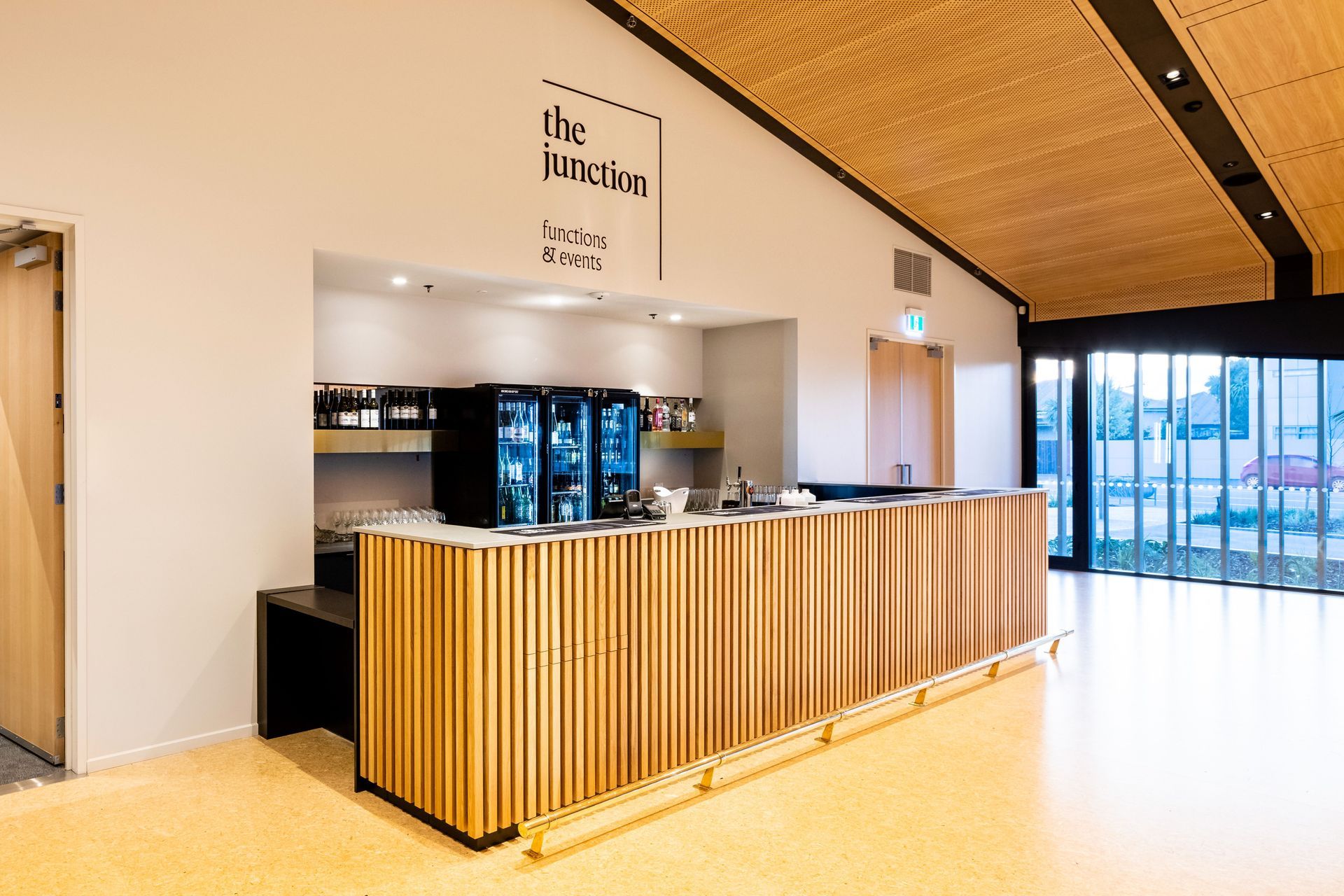 Prime Melamine in Original Oak features on the Richmond Club ceiling