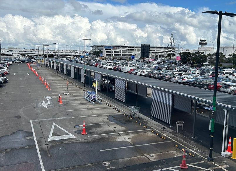 Steel Carport Custom-Built for Auckland Airport