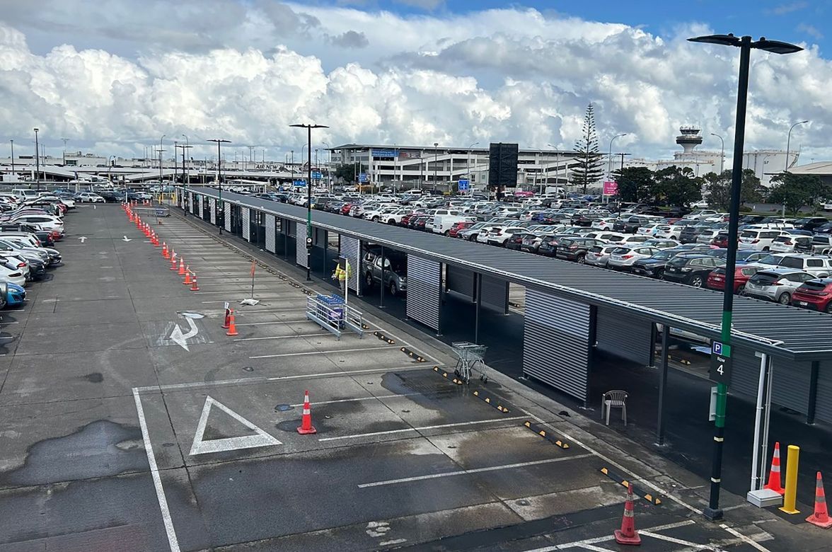 Steel Carport Custom-Built for Auckland Airport