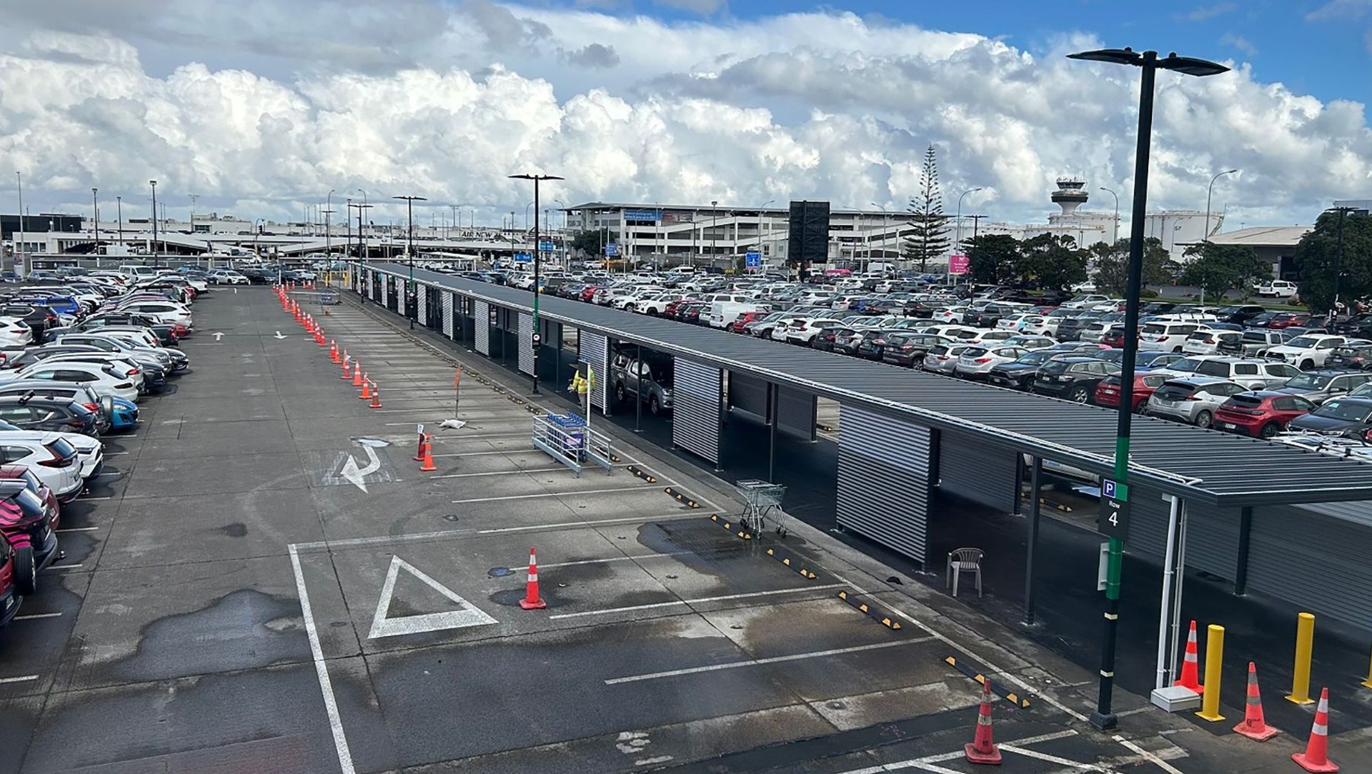 Steel Carport Custom-Built for Auckland Airport banner
