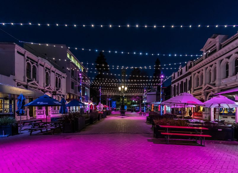 Nelson City Catenary Lights