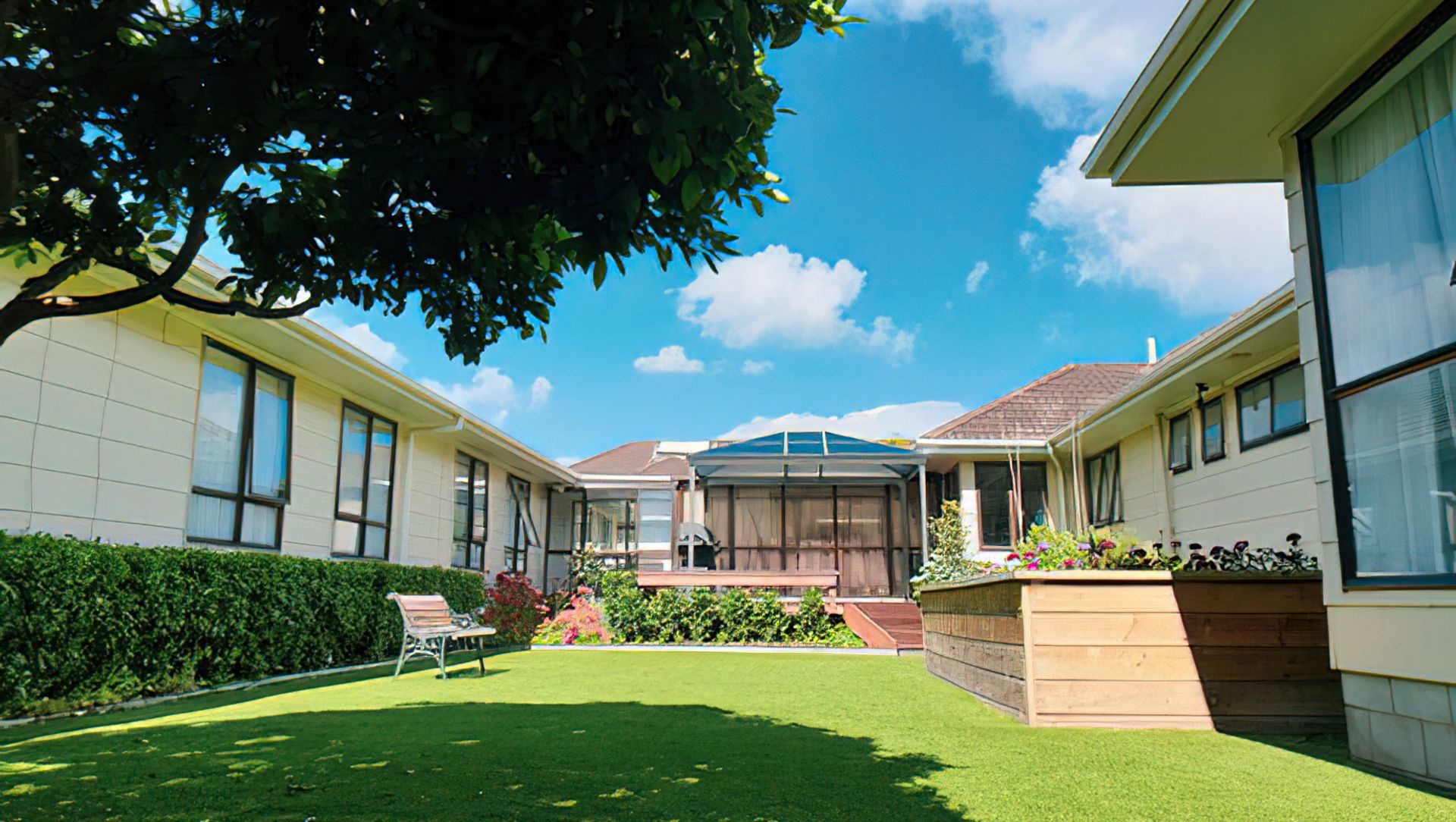 Takanini Courtyard banner