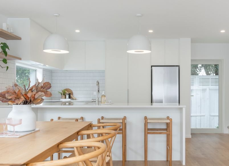 Stunning in Sandringham White with Wood Accents