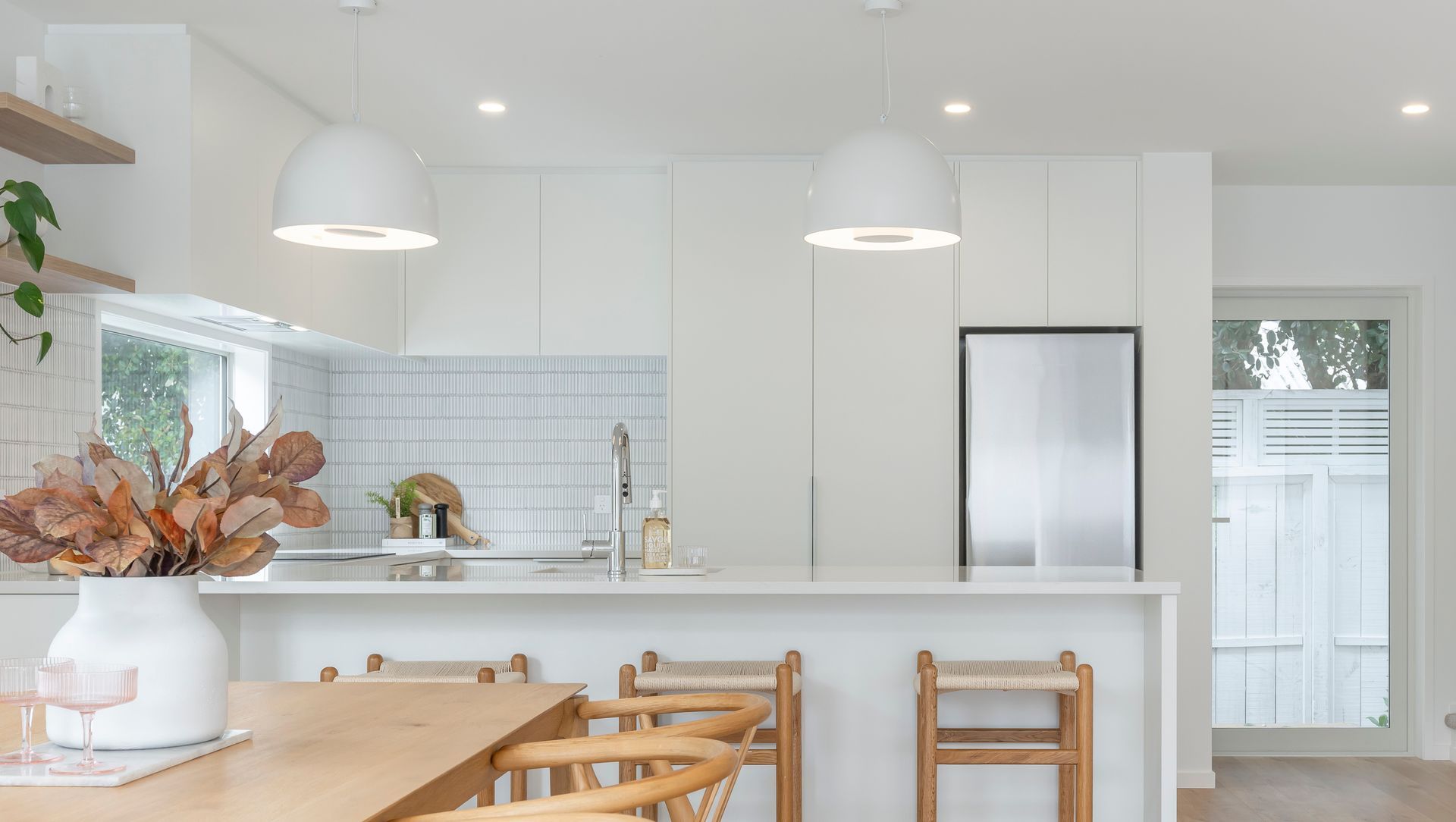 Stunning in Sandringham White with Wood Accents banner