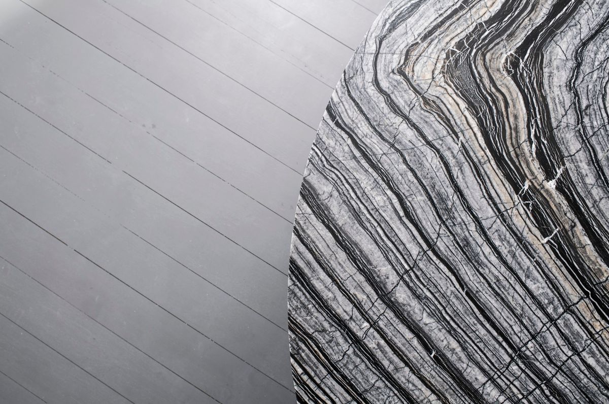 Zebra Marble Table