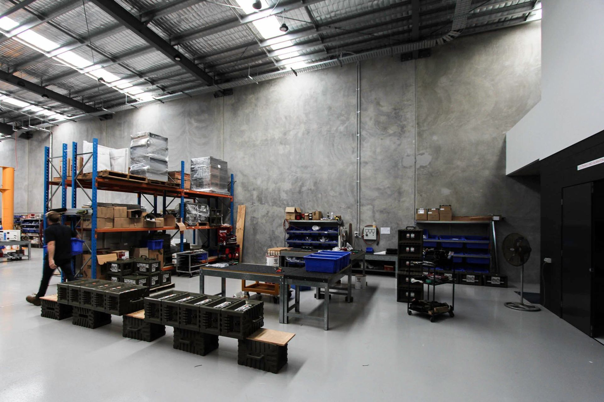 Eniquest Warehouse - Warehouse. High bay workshop with polished concrete floors.