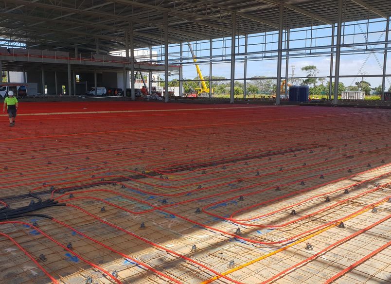 Service Foods Freezer - Frost heave and Rauvitherm Pre insulated mains pipework