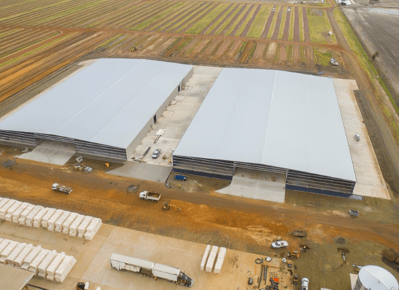 Queensland Cotton Dalby Gin Storage Sheds