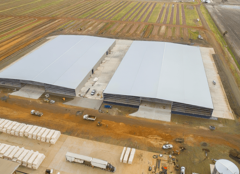 Queensland Cotton Dalby Gin Storage Sheds