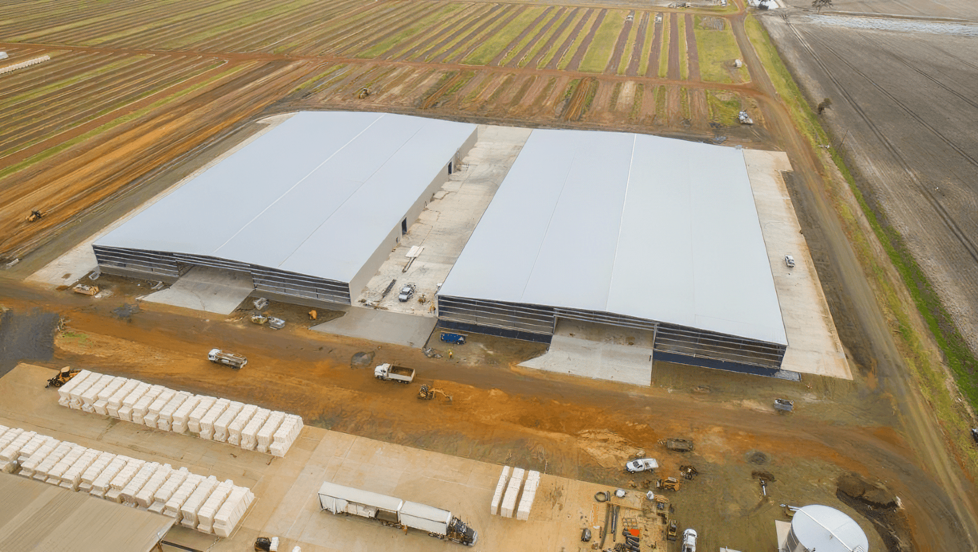 Queensland Cotton Dalby Gin Storage Sheds banner