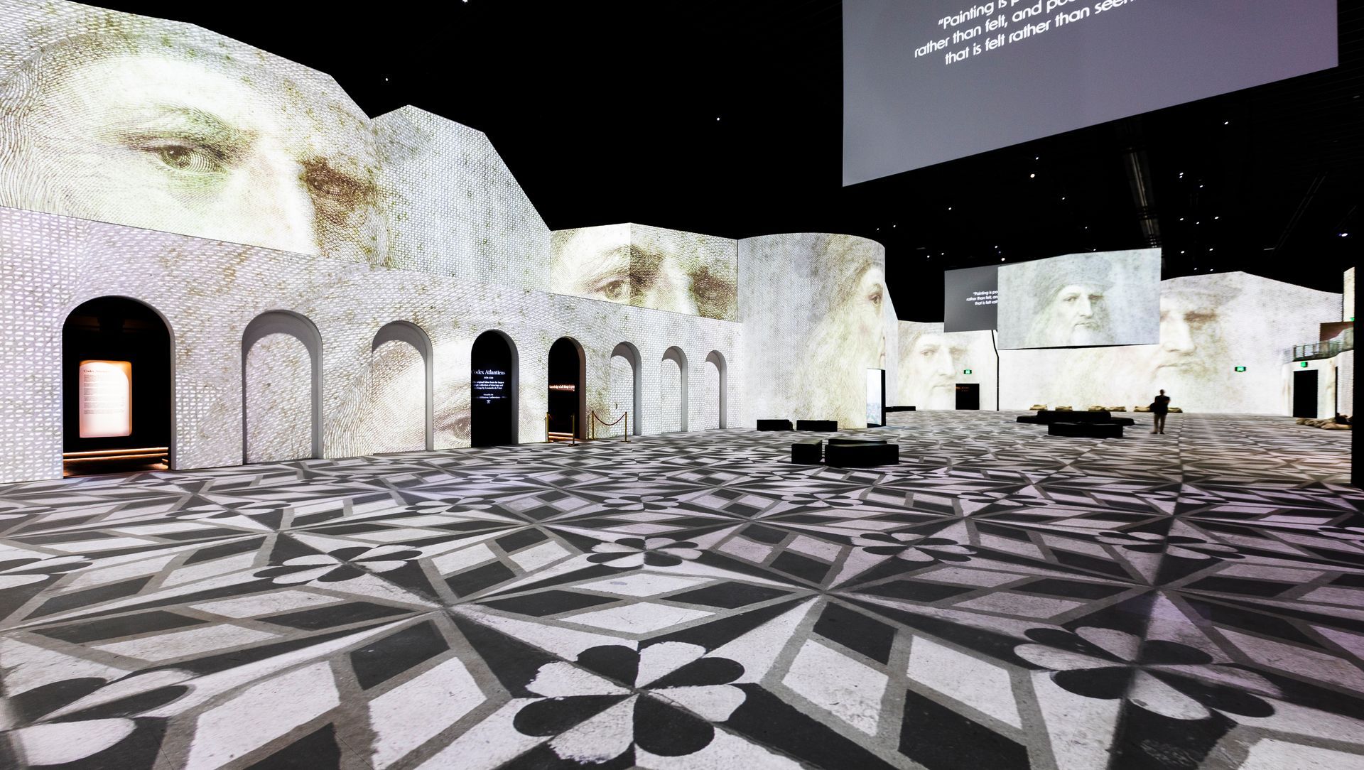 THE LUME Melbourne - Leonardo da Vinci banner