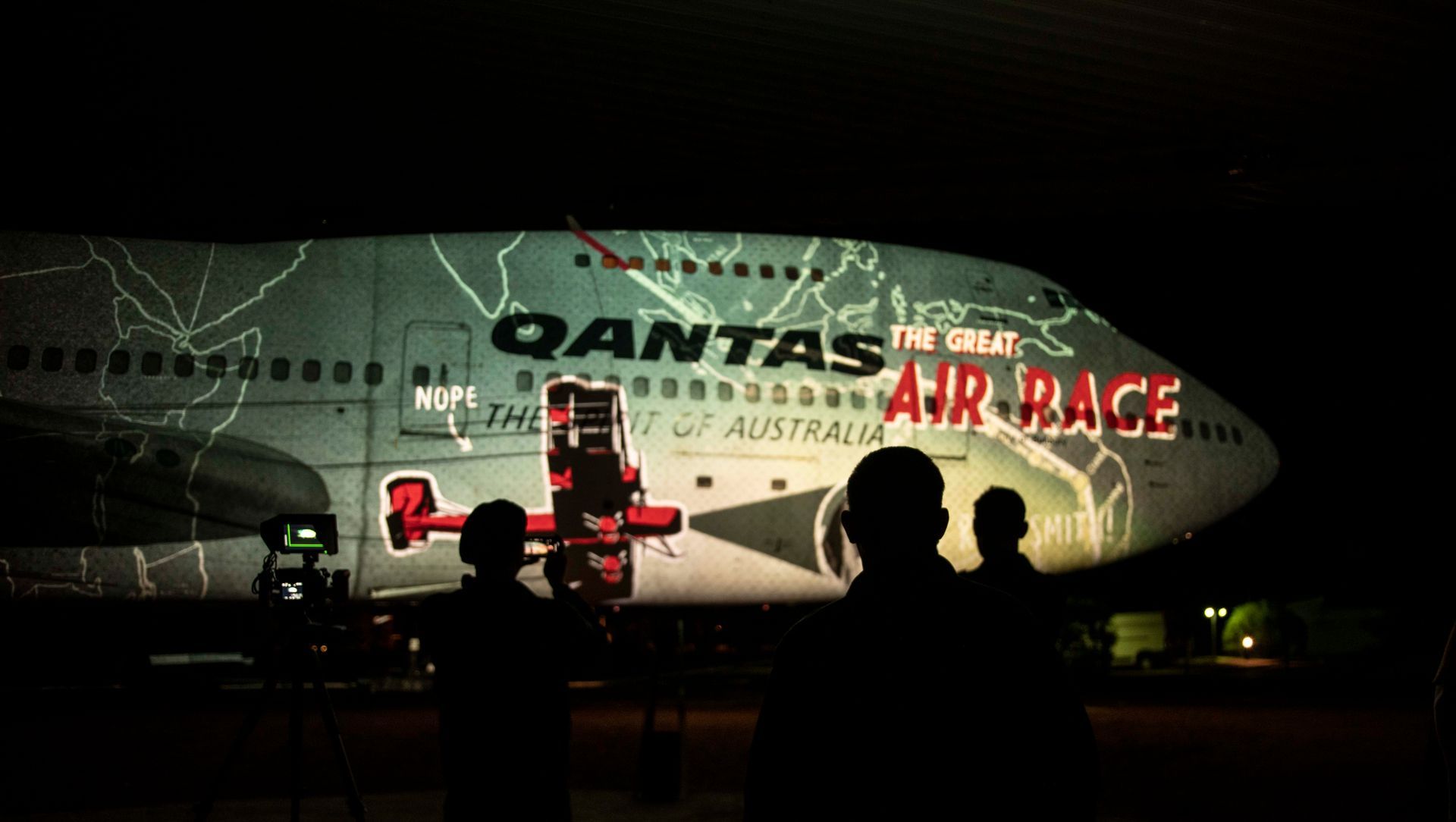 Qantas Luminescent Longreach banner