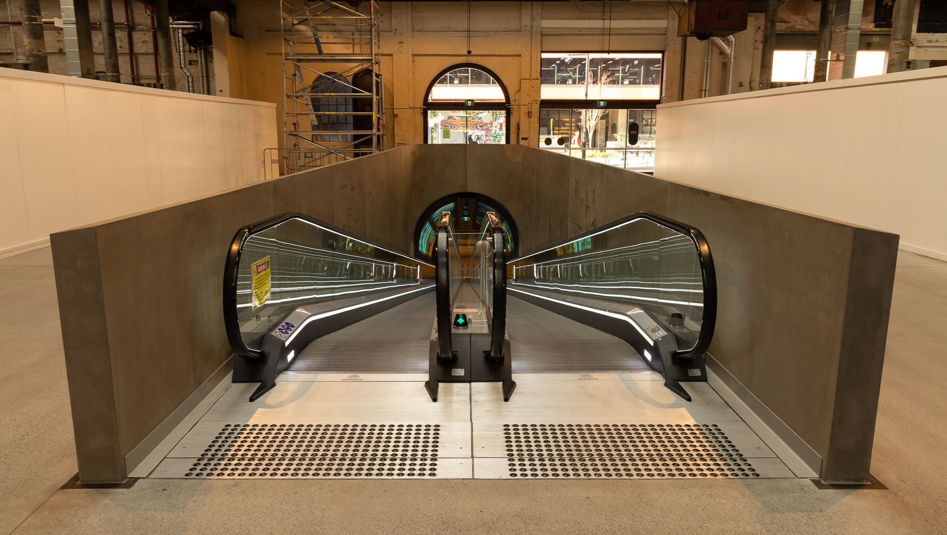 ATP Travellator Structure, Eveleigh banner