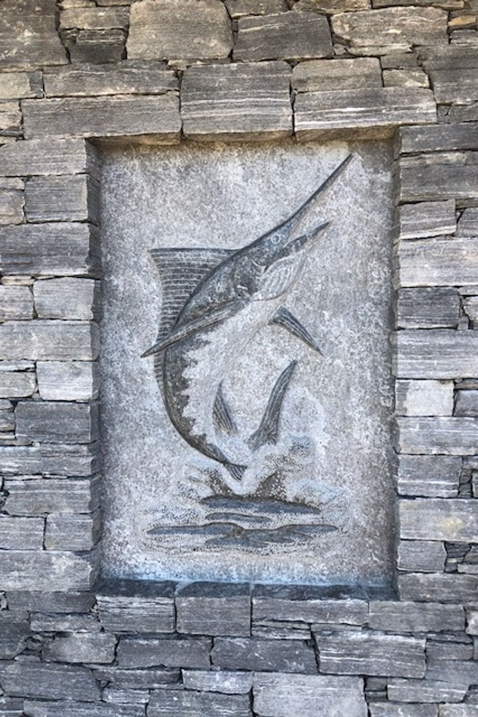 Carved and polished Marlin  by Paul Gautron
