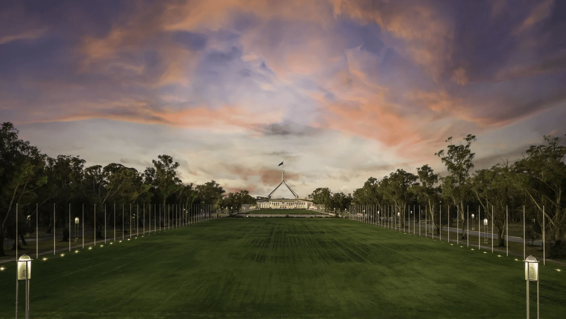 ACT Parliament House Flag Poles banner