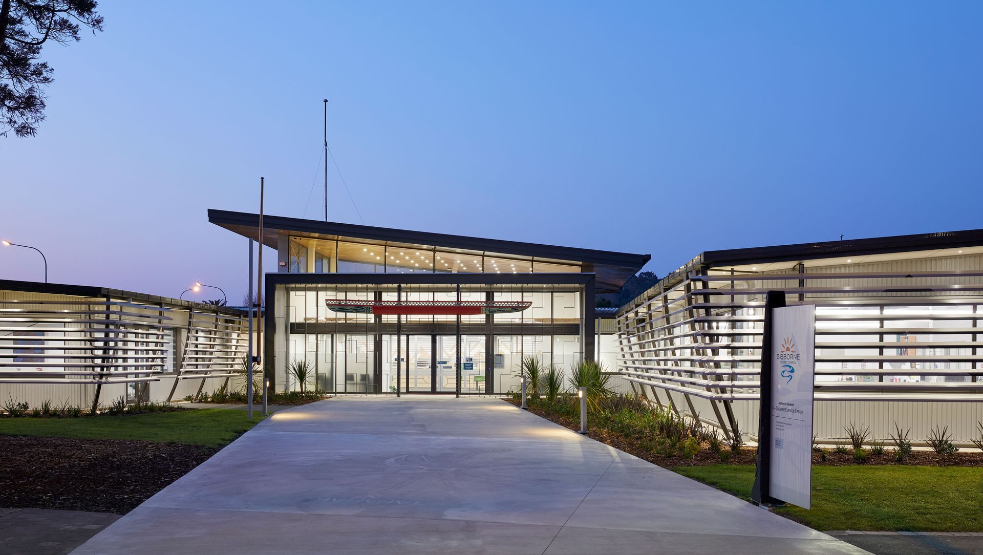 Gisborne District Council Administration Building banner