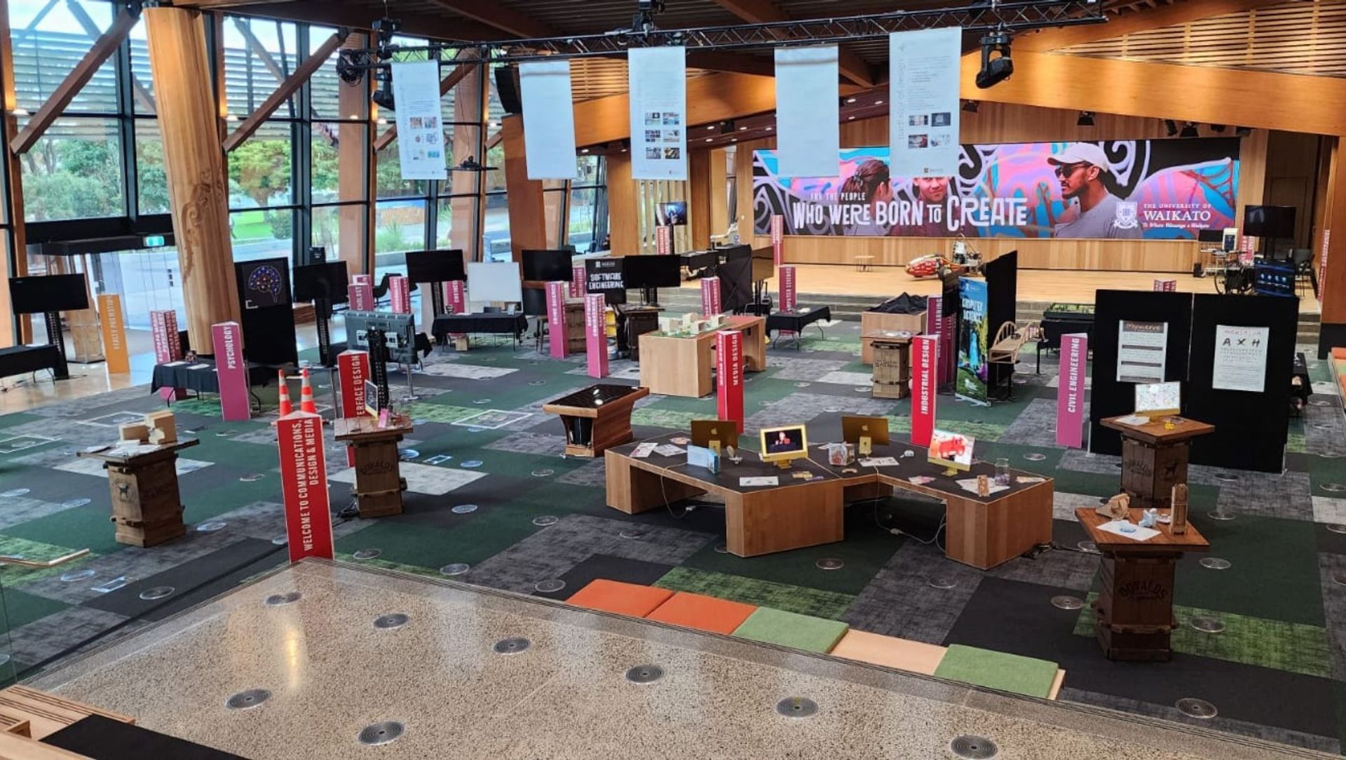 The Pā, Waikato University banner