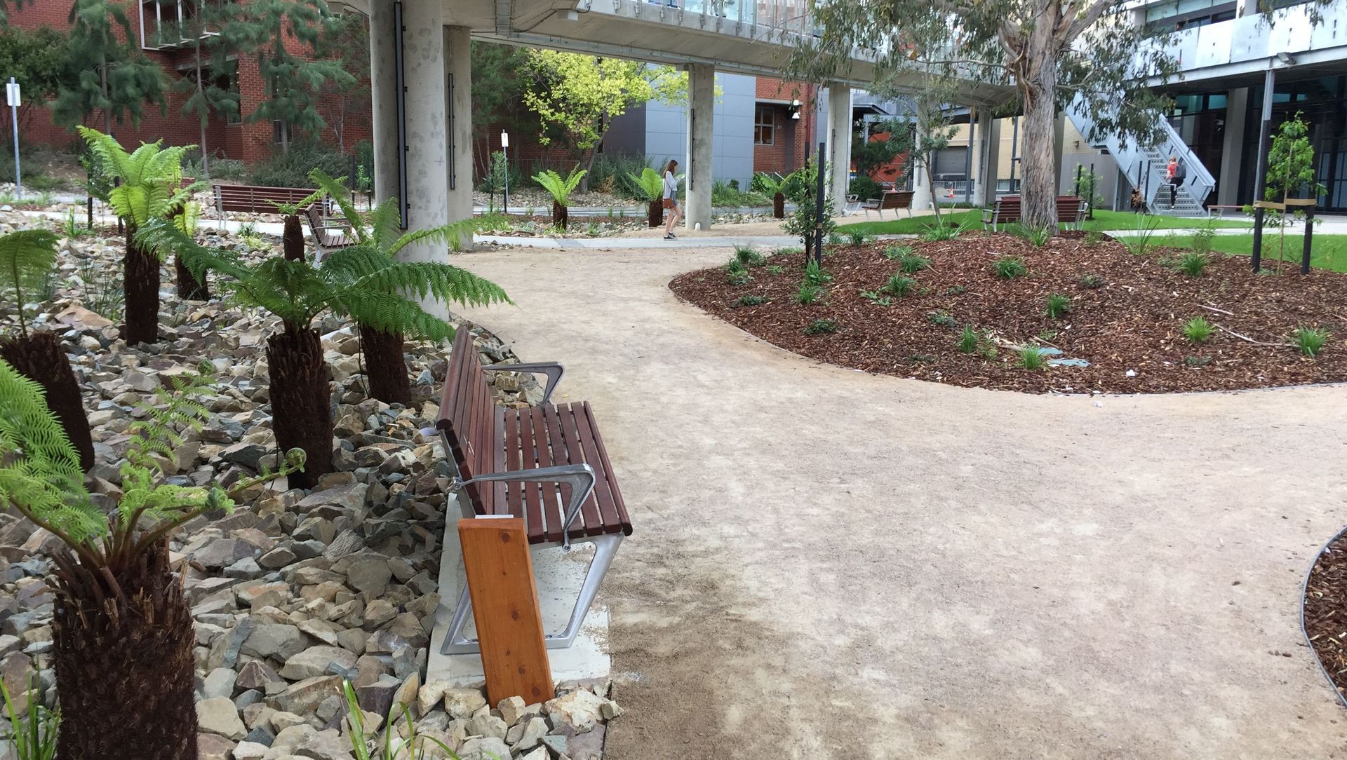 Deakin University Burwood Campus Central Courtyard banner