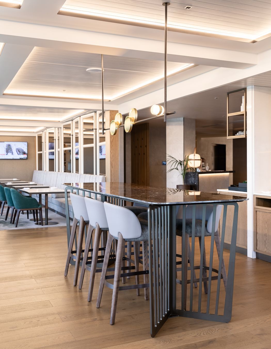 The executive lounge.