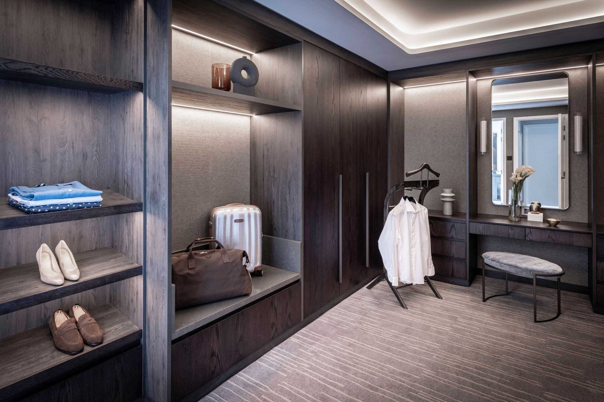 The  Chairman suite also features an expansive walk-in-robe.