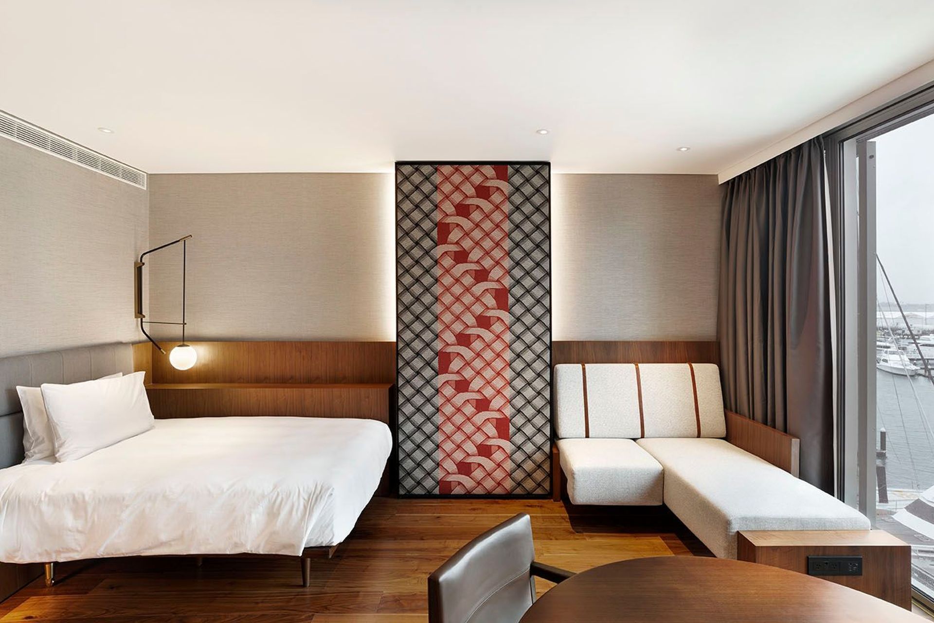 Hotel room with Beronia Scott panels