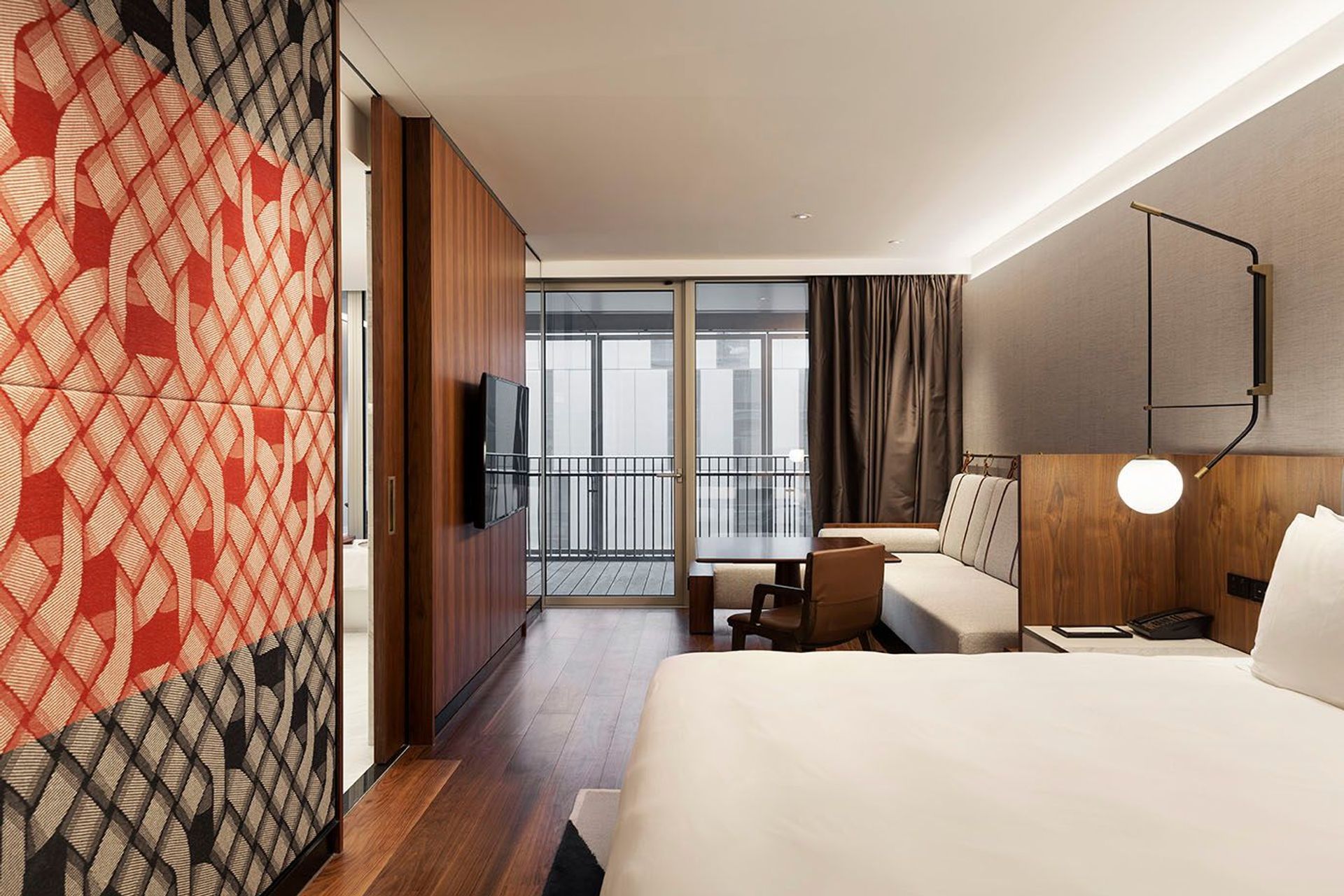 Hotel room with Beronia Scott panels