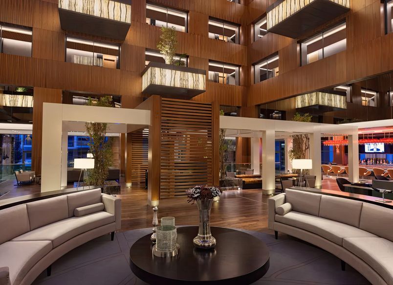 Radisson Blu Hotel – Lobby Balconies Enhanced by Lamina Stone