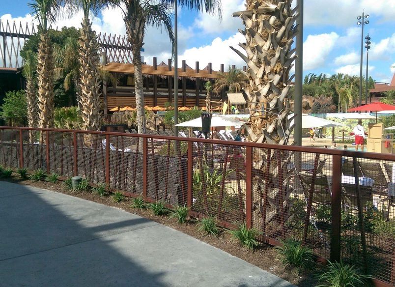 Village Resort Wire Mesh Balustrades