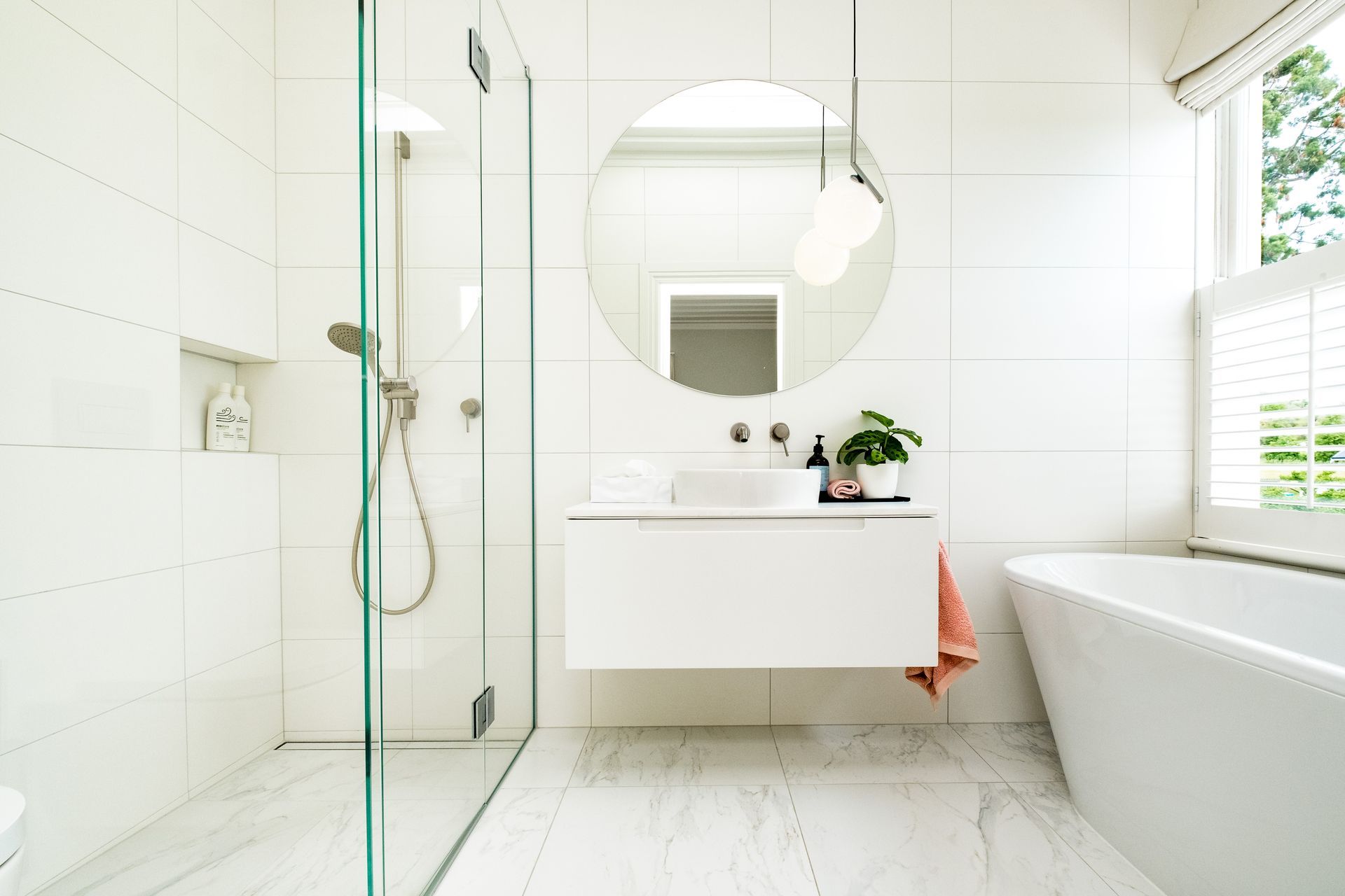 Bathroom cabinetry to accommodate client-sourced ceramic sink and tapware.
