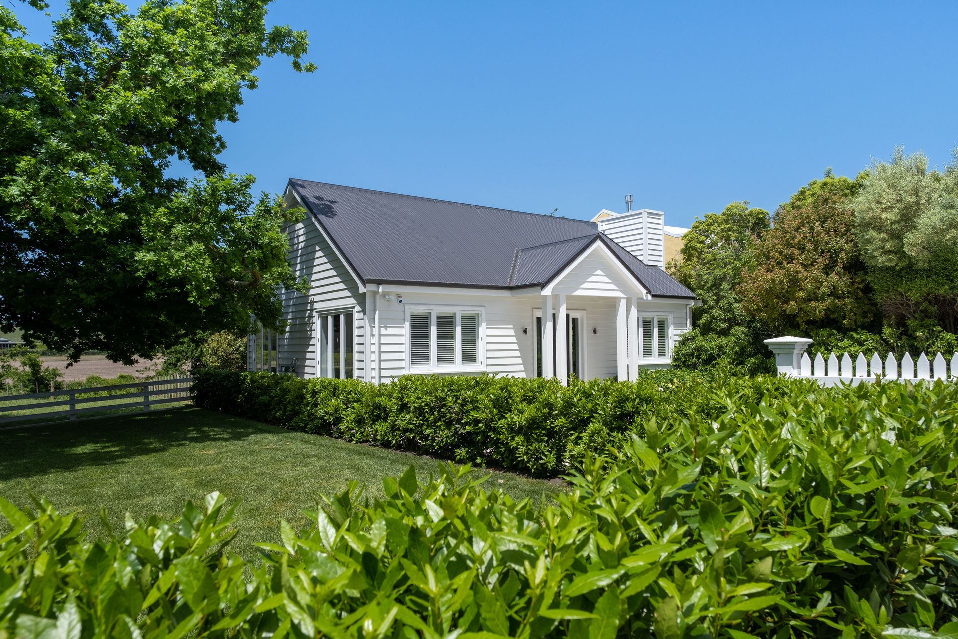 Hard wood crafted windows and doors for new built cottage in keeping with homestead feel