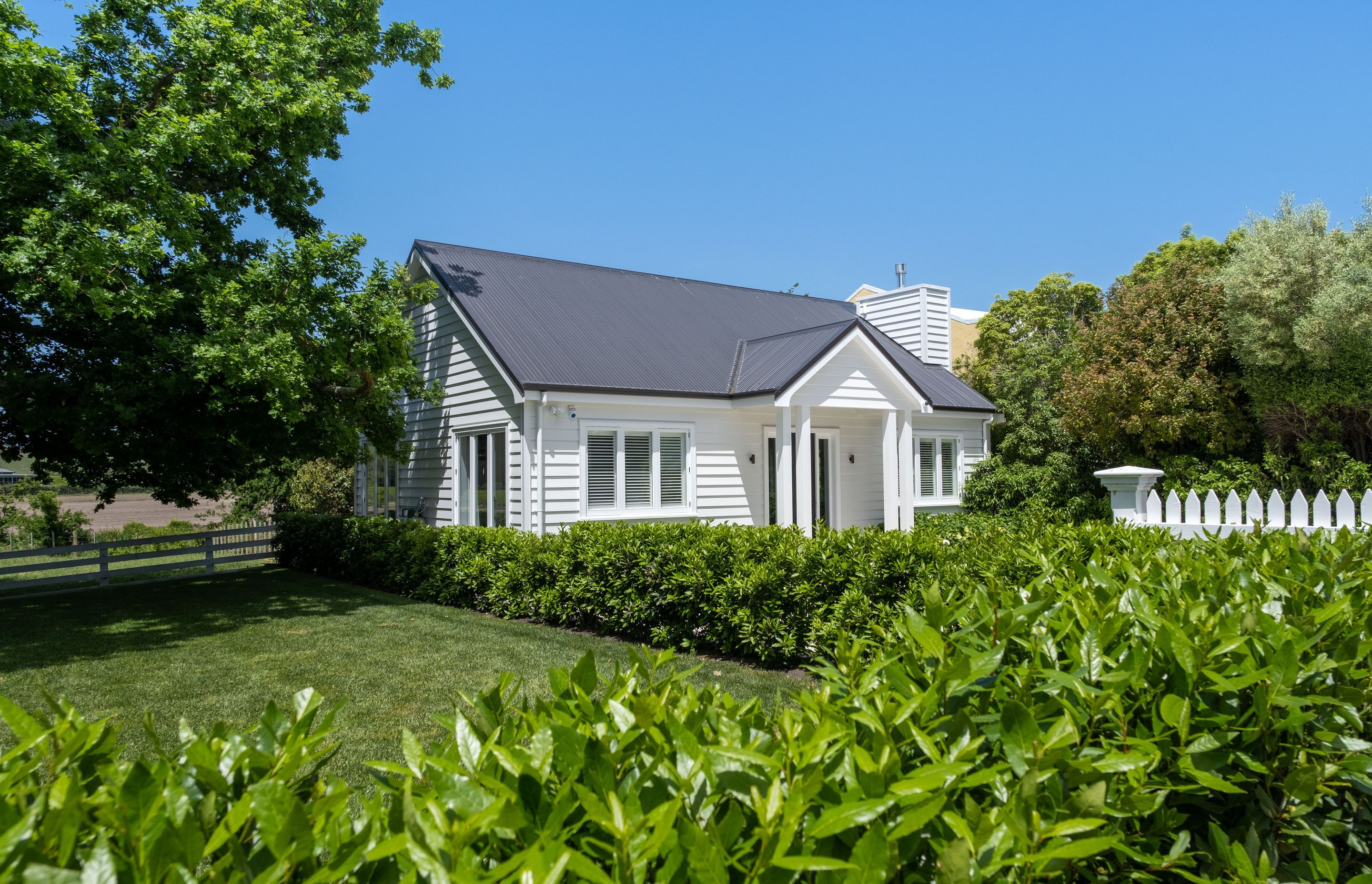 Hard wood crafted windows and doors for new built cottage in keeping with homestead feel