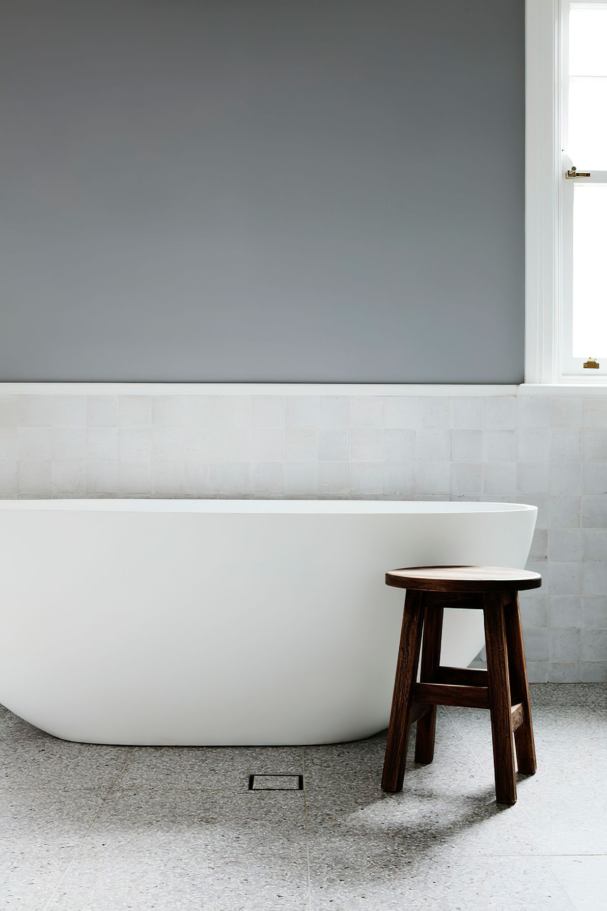 STAND ALONE BATH - The stand alone bath features in the ensuite.