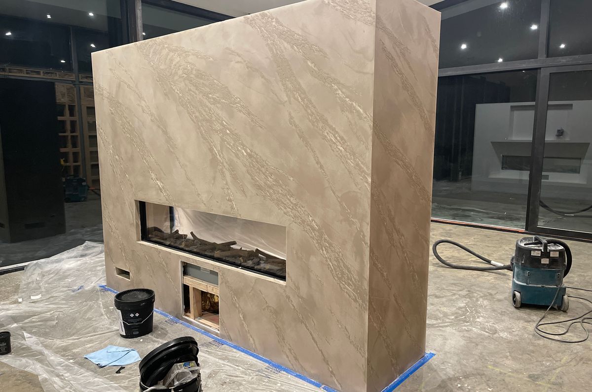 Fireplace, Split Stone