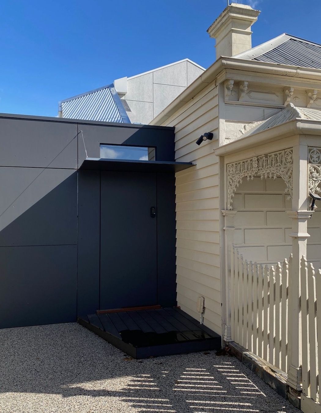 The extension is respectful of the heritage character of the original cottage