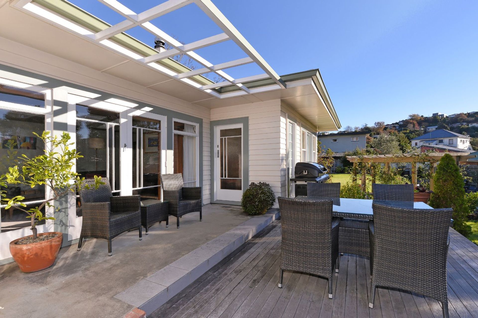 A beforehand photo showing the outside area