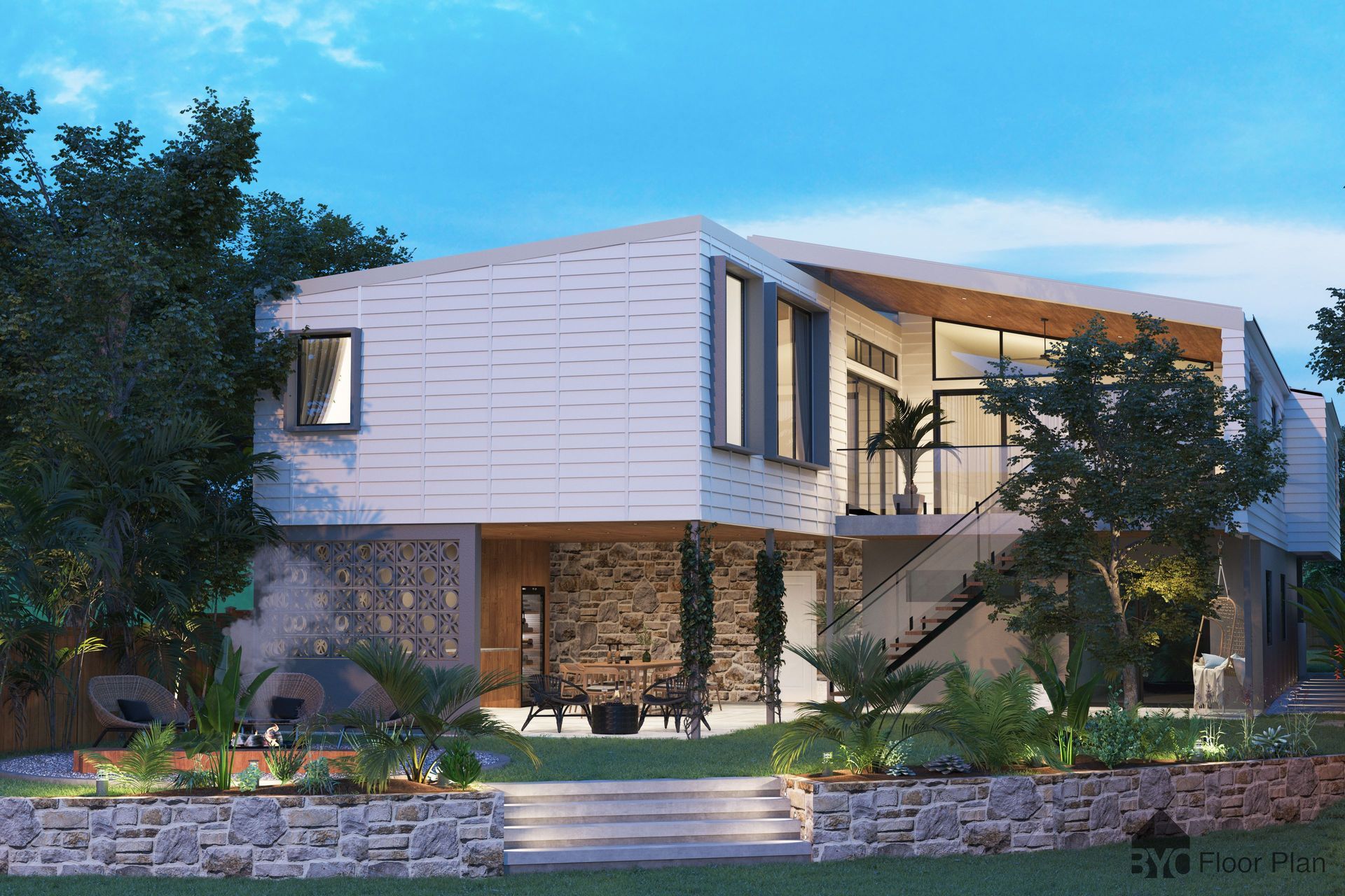 Render of Entertaining Space