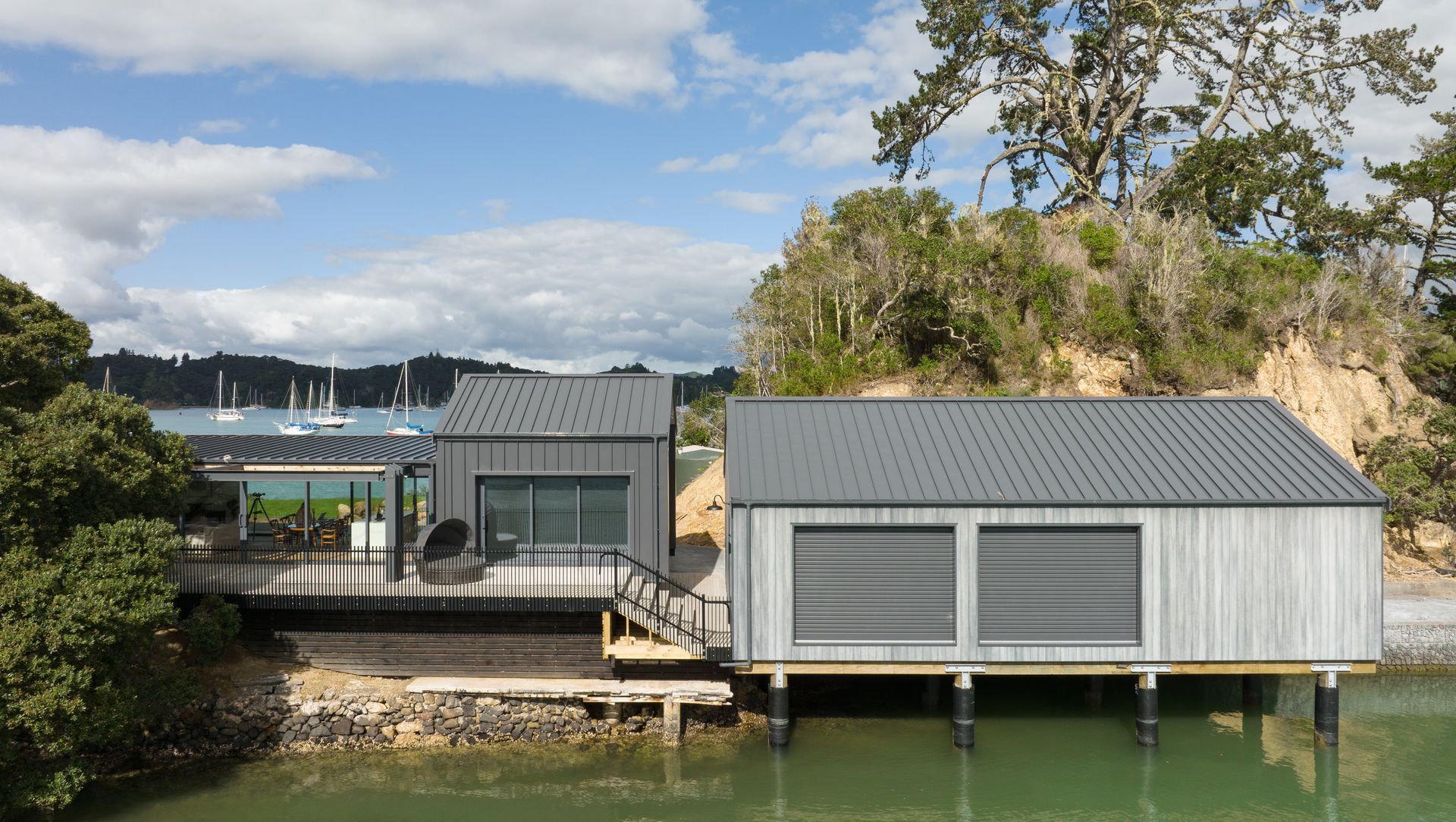 The Boat Shed, Russell banner