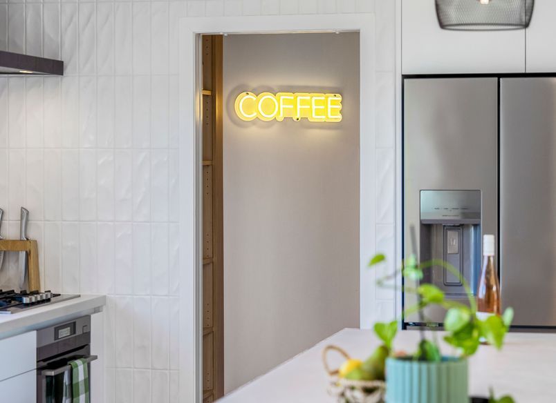 Modern Kitchen Bliss with Nature's Touch