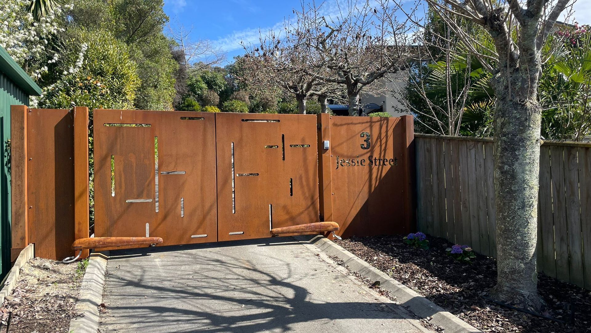 Mapua Corten Steel Gate banner