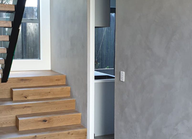 Concrete-Inspired Elegance - Polished Plaster in Chapter St, Christchurch