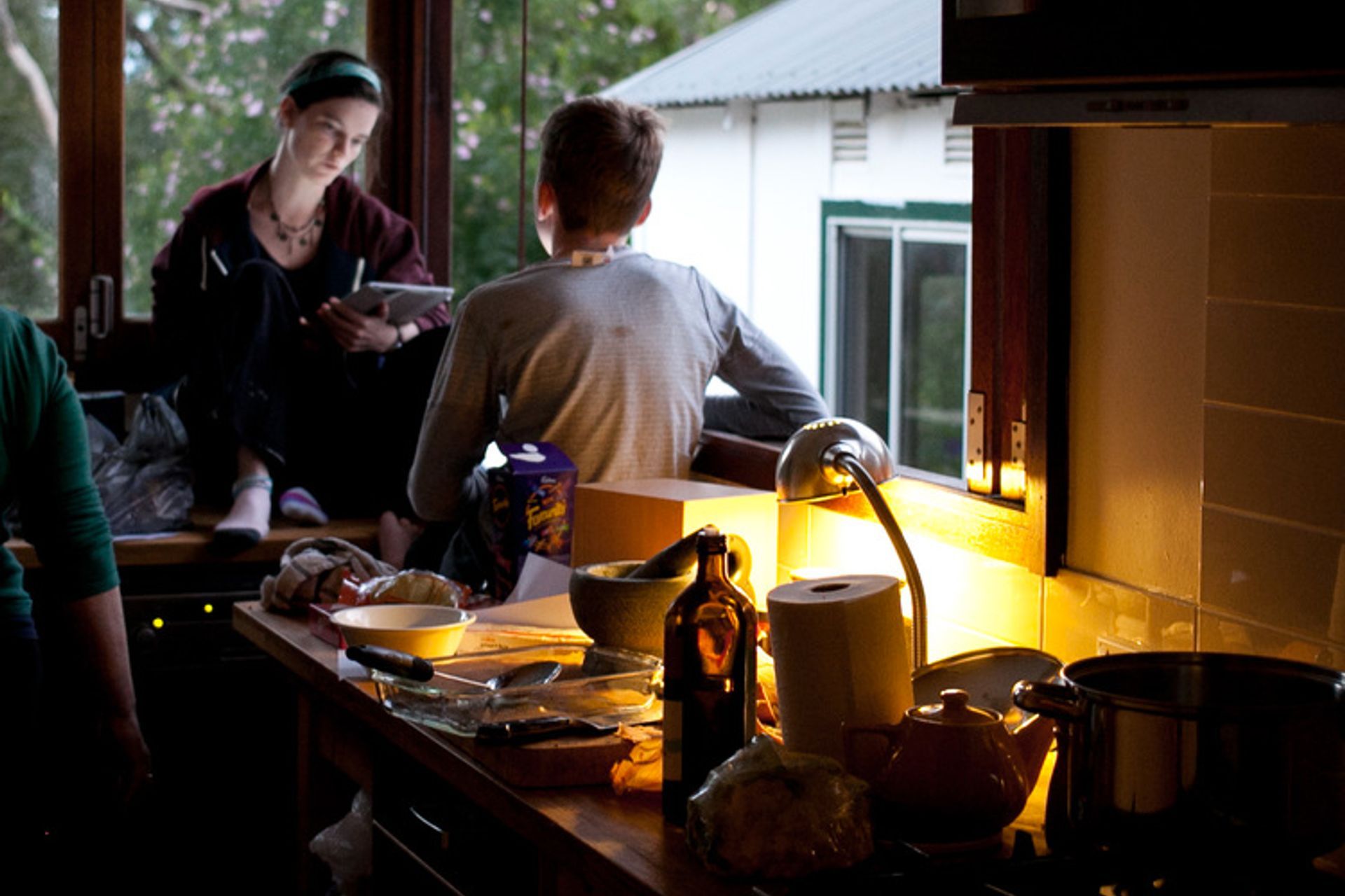 Kitchen window as living space...