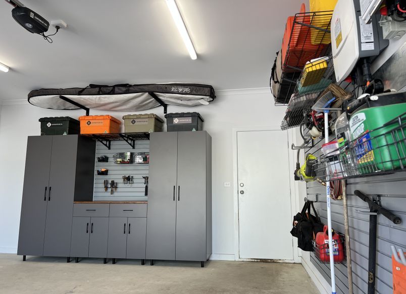 A father's dream garage, the ultimate playground.