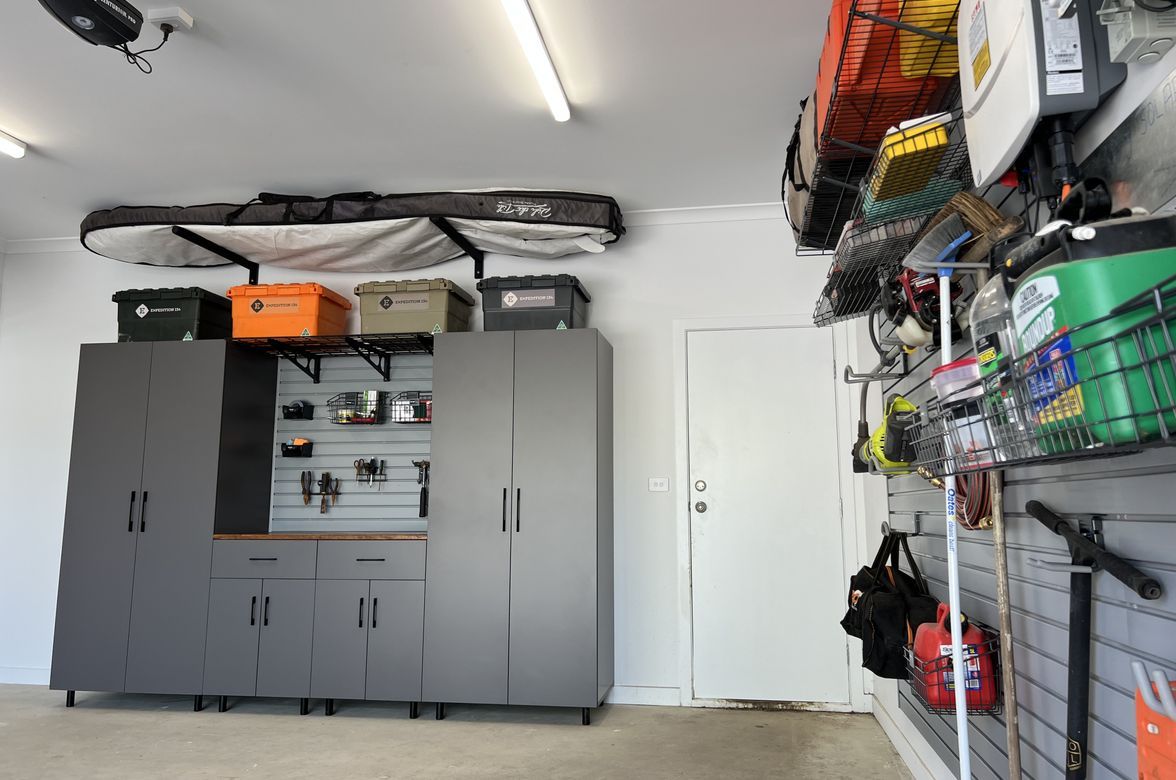 A father's dream garage, the ultimate playground.