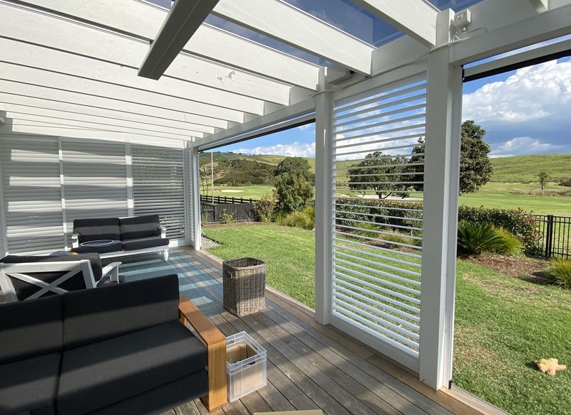 Outdoor Room and Louvrelite 88 Sliding Shade System