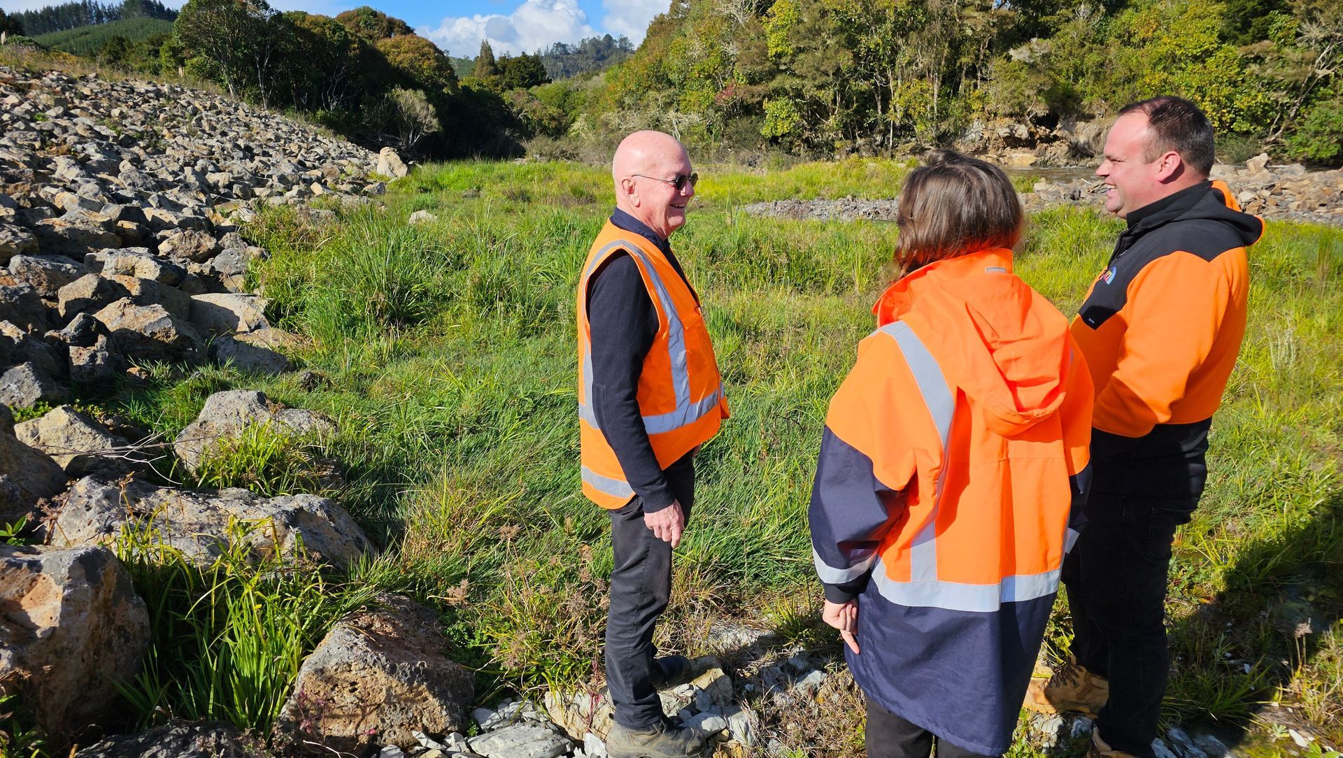 Otiria spillway and flood mitigation banner
