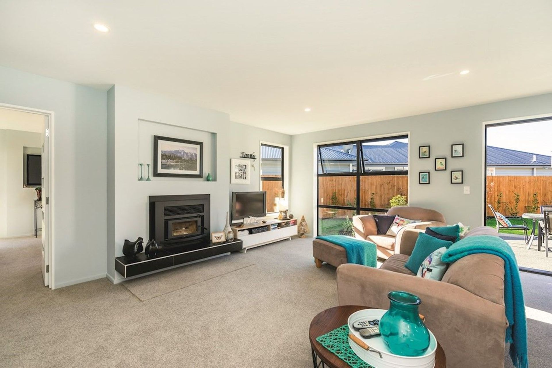 Supply and installation of logfire.   Photo credit Homes by Parklane